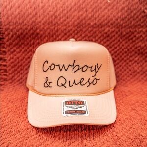 Tan Western Trucker Hat - Cowboys & Queso